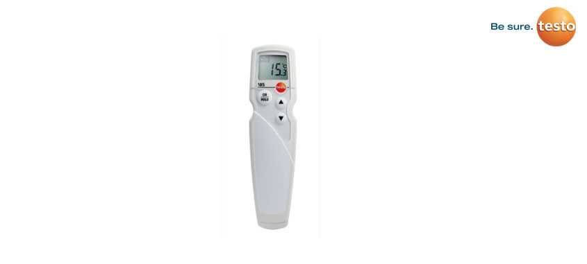 testo 105 one-hand thermometer with frozen goods measuring tip